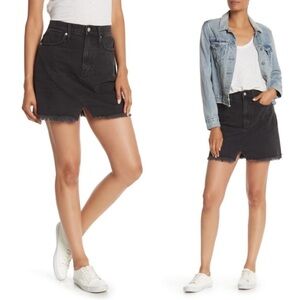 Madewell | Rigid Denim A-line Denim Skirt Black